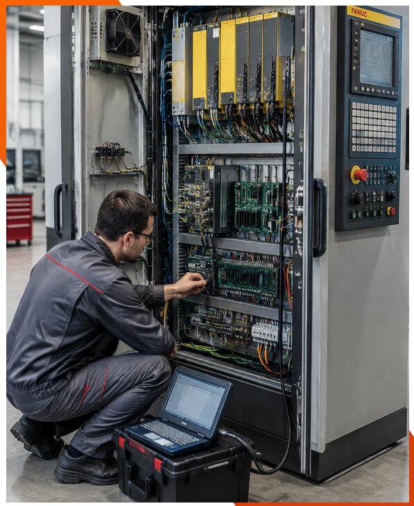 Ремонт систем ЧПУ FANUC промышленных станков в Сатке